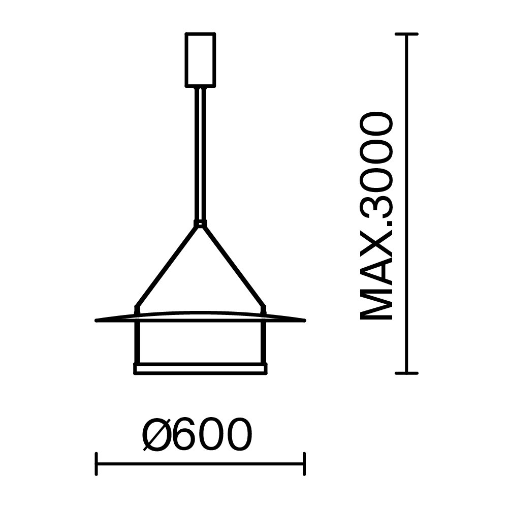 Подвесной светильник Ambience MOD280PL-L30B3K