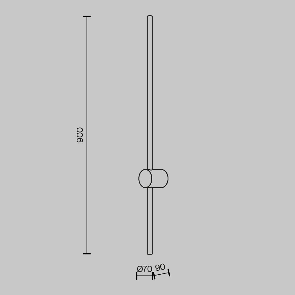 Настенный светильник (бра) Light stick MOD237WL-L11BS3K