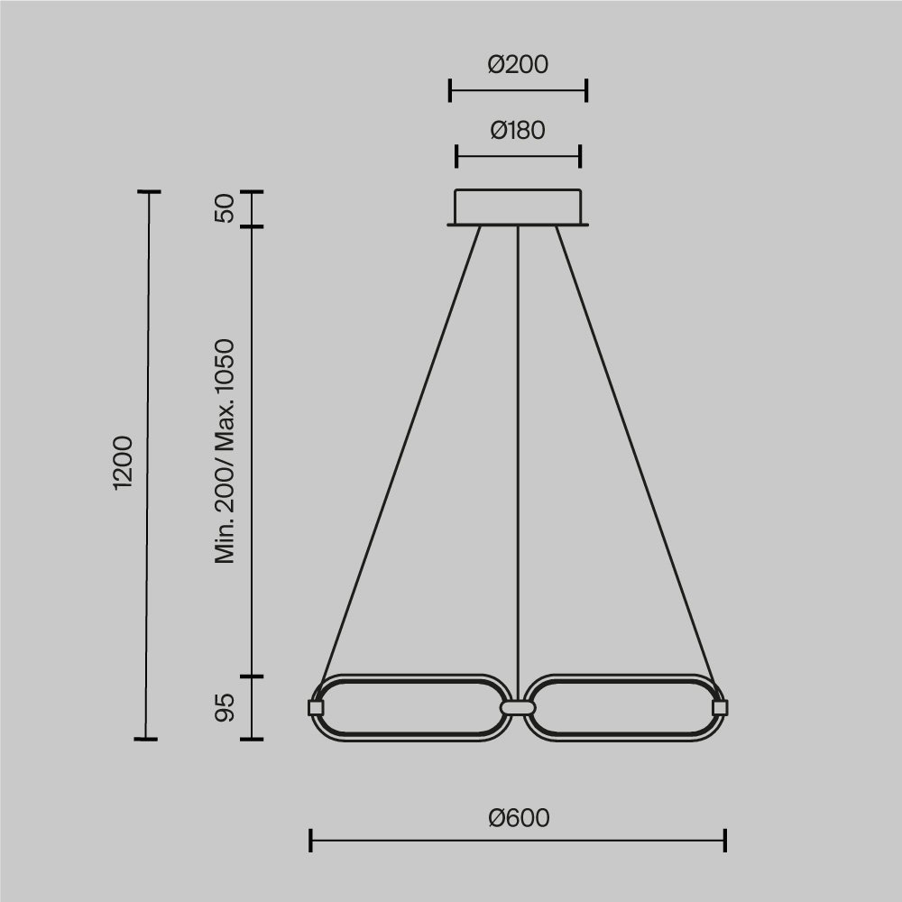 Подвесной светильник Chain MOD017PL-L50N