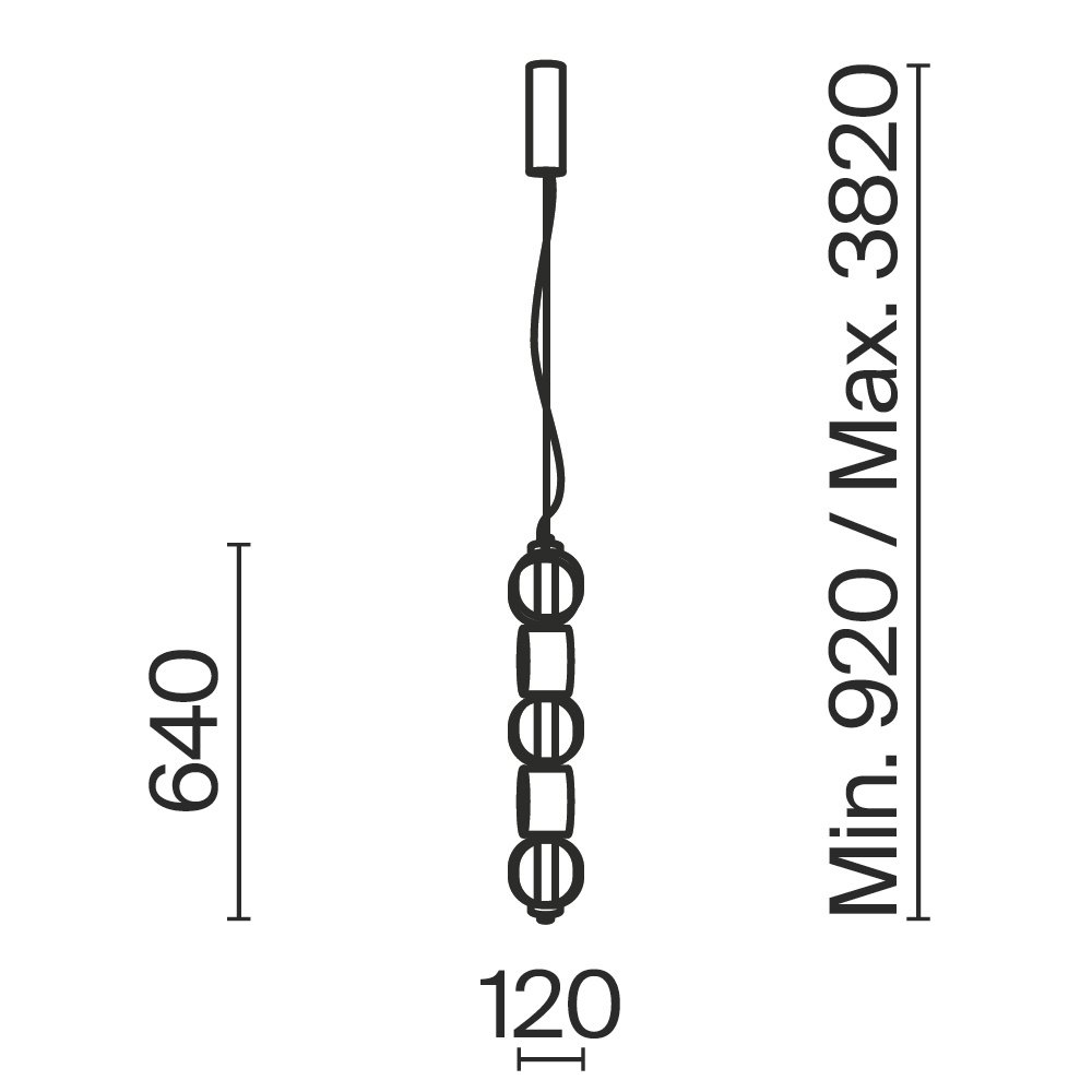 Подвесной светильник Ritmo MOD381PL-L30B3K