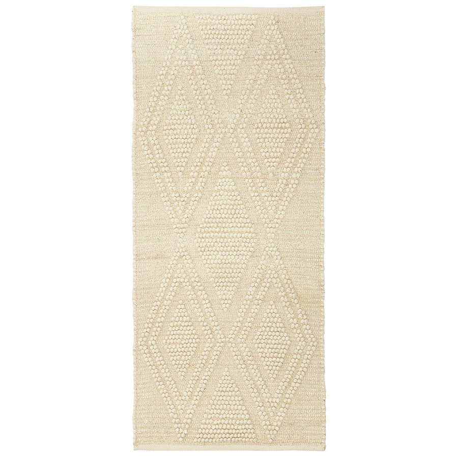Ковер из шерсти и переработанного хлопка shillong из коллекции ethnic, 70x160см