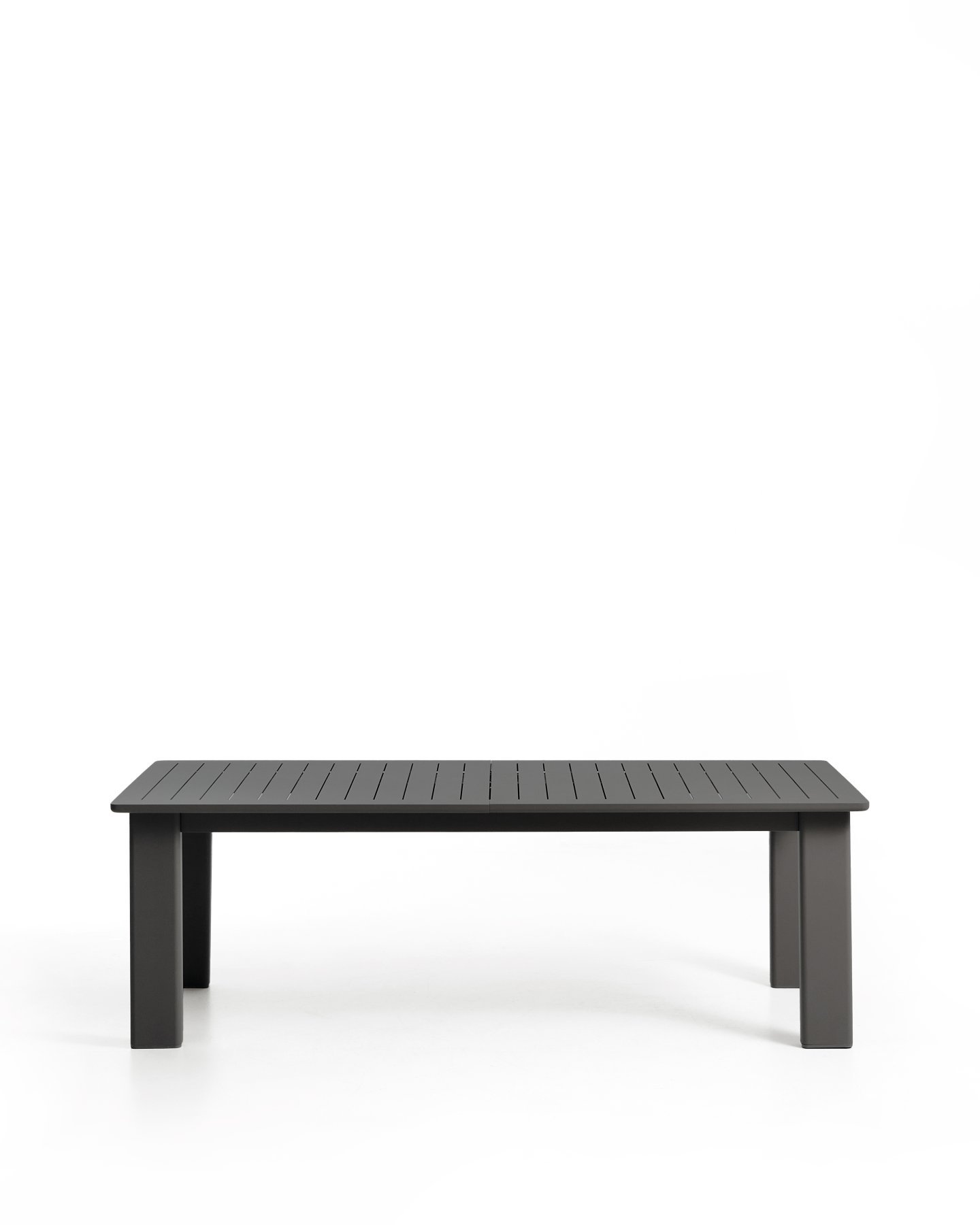 Раздвижной уличный стол Livorno из графитового алюминия, 233(350) x 100 см
