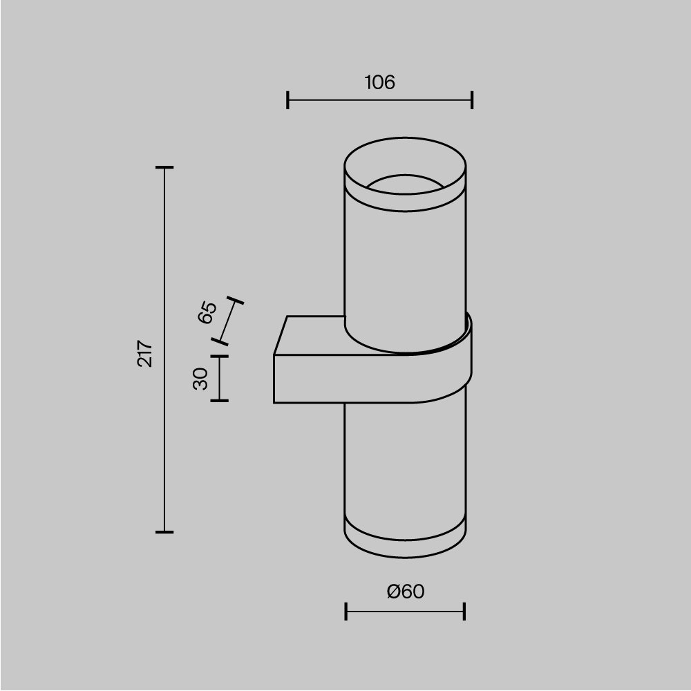 Настенный светильник (бра) Focus Design C069WL-02B