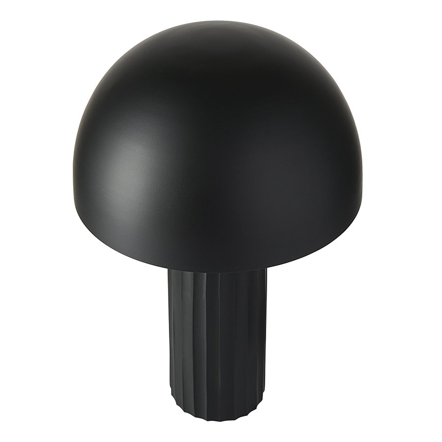 Лампа настольная texture sleek, D24х37 см, черная