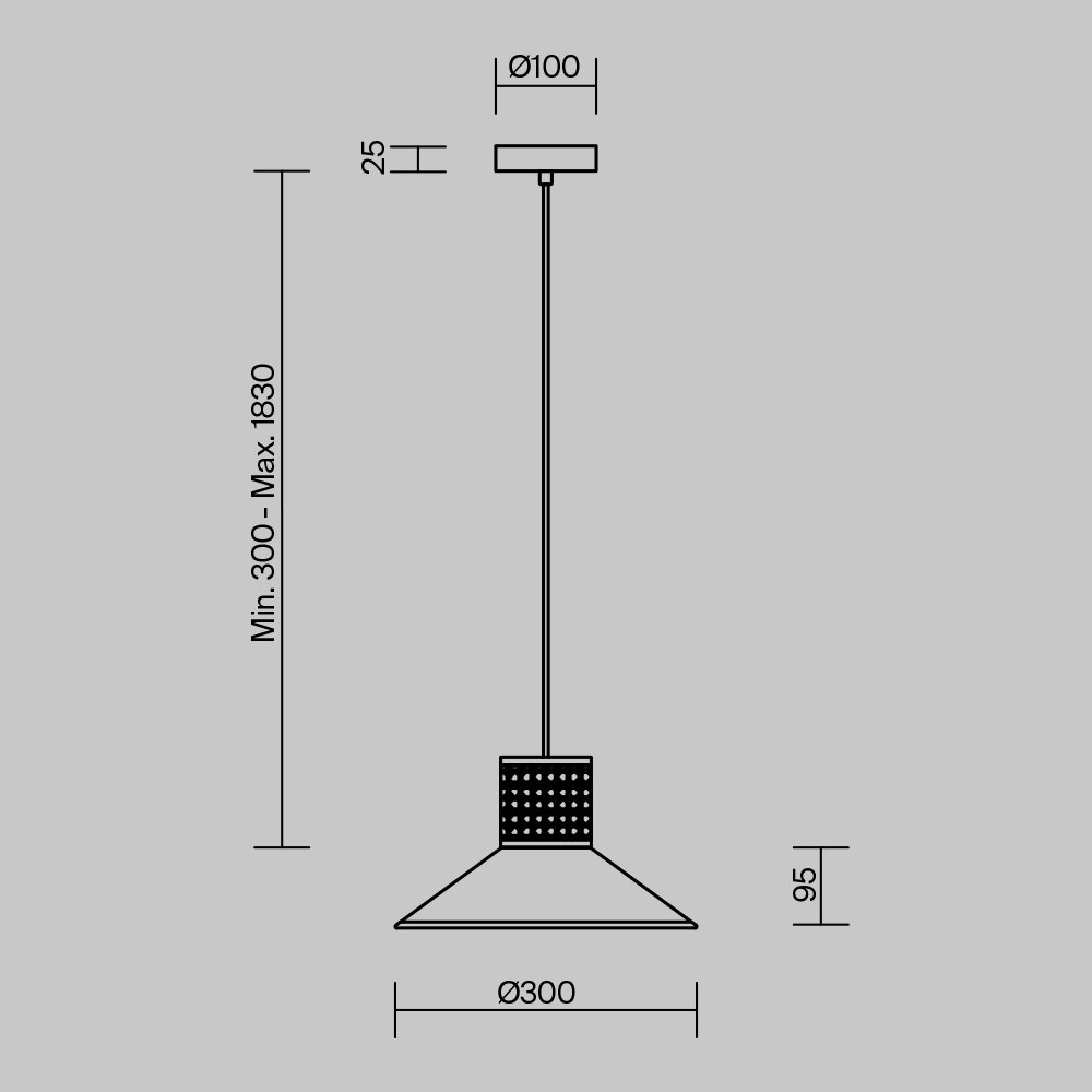 Подвесной светильник Mixture FR5483PL-01B3