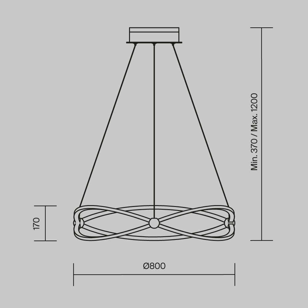 Подвесной светильник Weave MOD062PL-L56CH3K