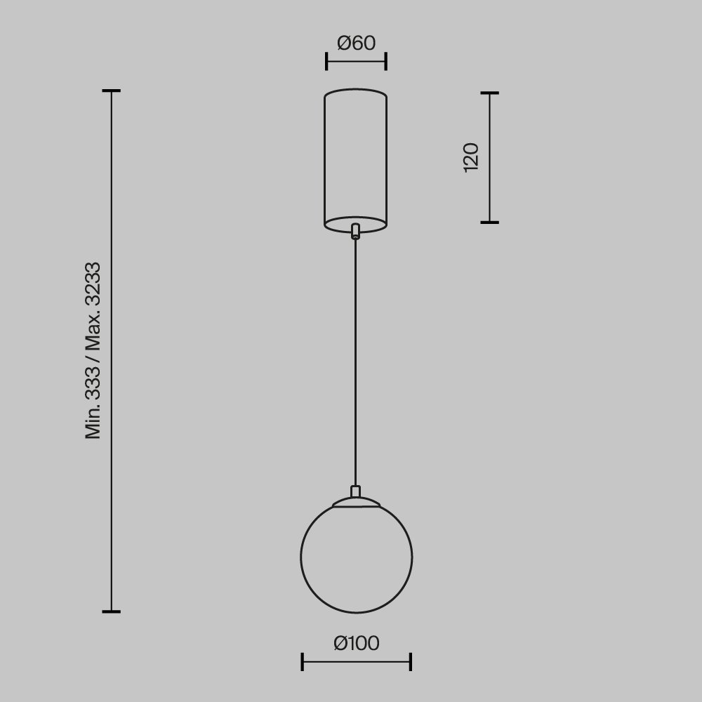 Подвесной светильник Yora MOD464PL-L5BSK