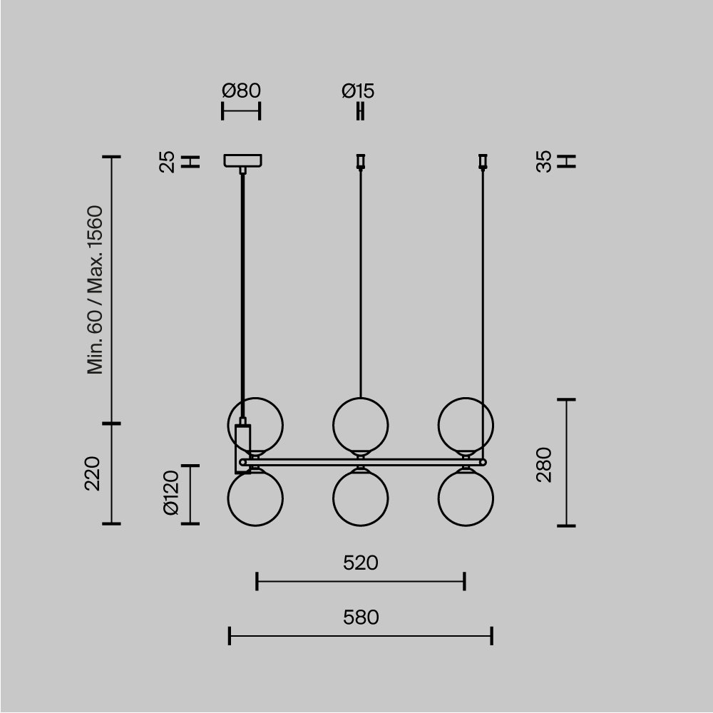 Подвесной светильник Ring MOD013PL-06W