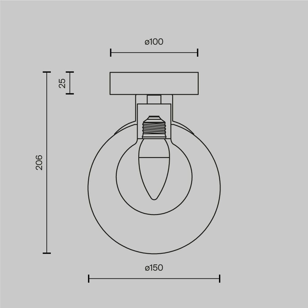 Настенный светильник (бра) Basic form MOD521WL-01G1