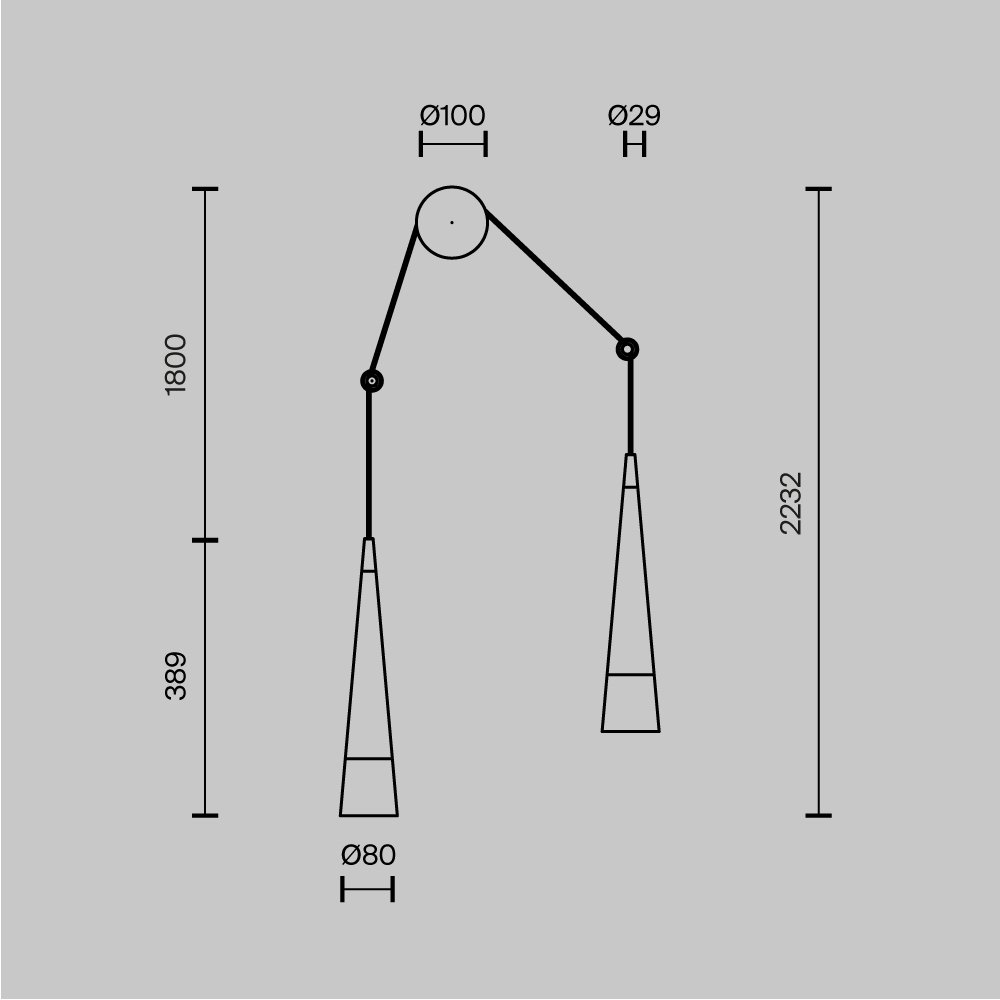 Настенный светильник (бра) Sintesi P090WL-L24CH3K