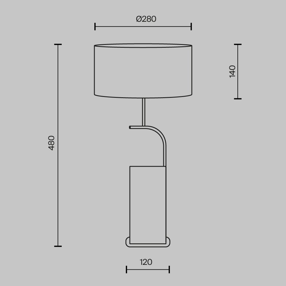 Настольный светильник Glamping MOD437TL-02B