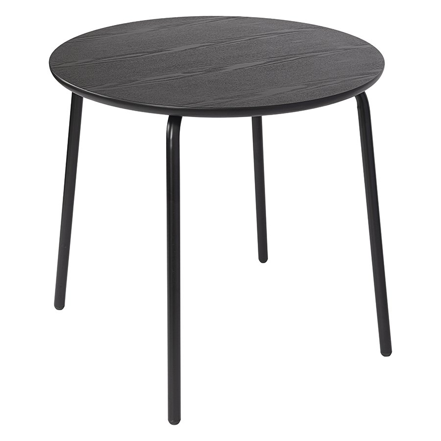 Стол обеденный round, D80 см, черный