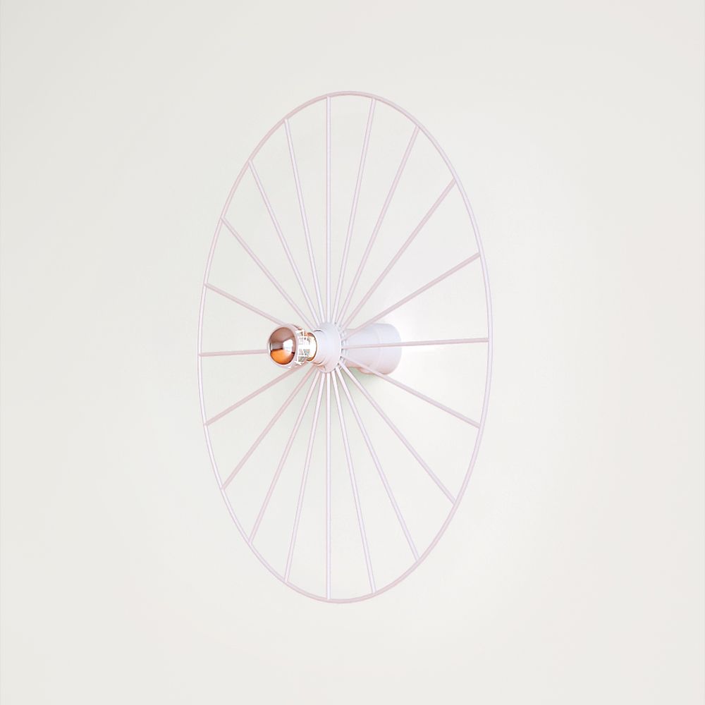 Бра Wheel 60 см белый + цоколь 15 см белый
