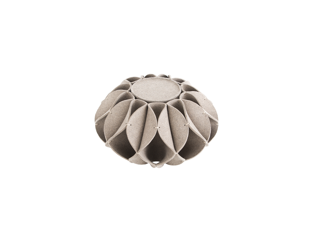 Пуф высокий Ruff Pouf Grey Ø70