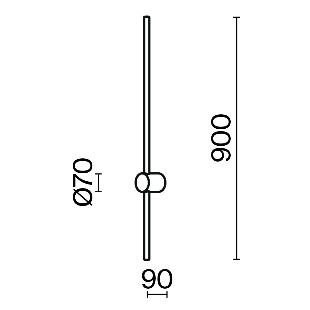 Настенный светильник (бра) Light stick MOD237WL-L11B3K