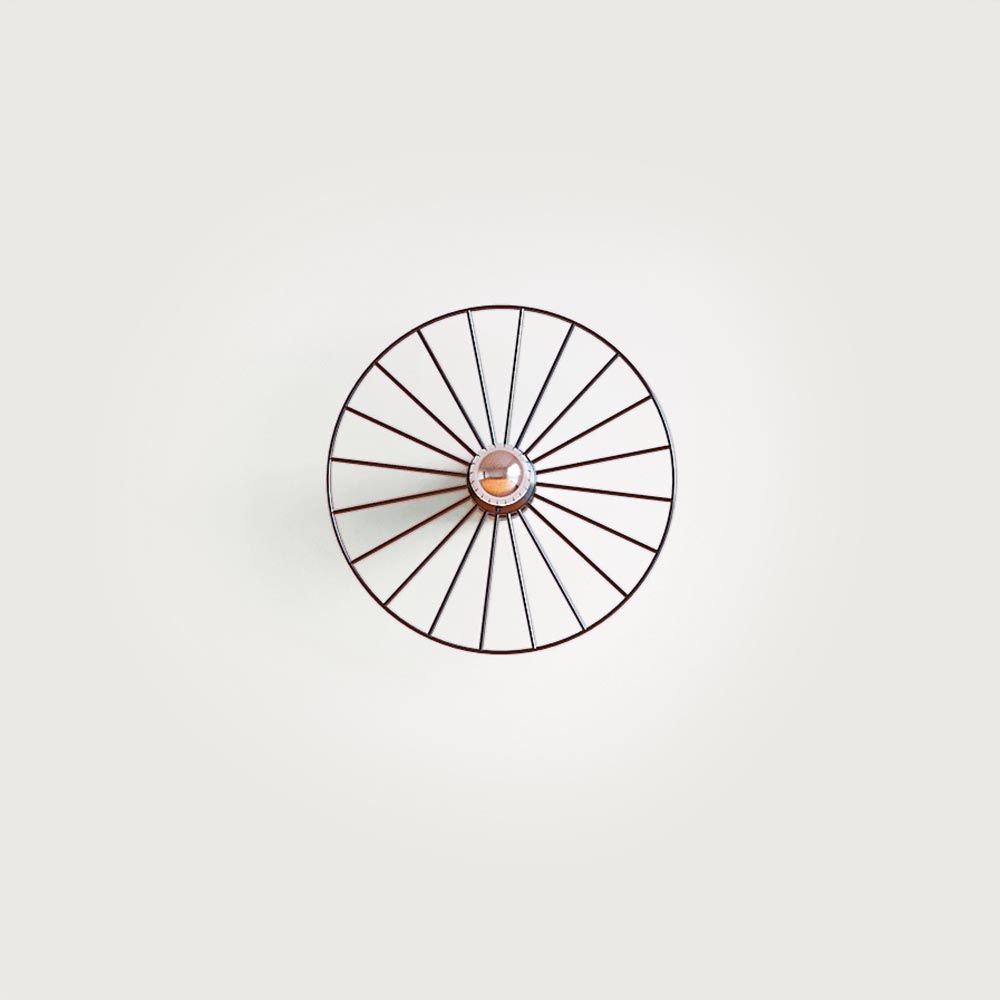 Бра Wheel 30 см черный + цоколь 5 см черный