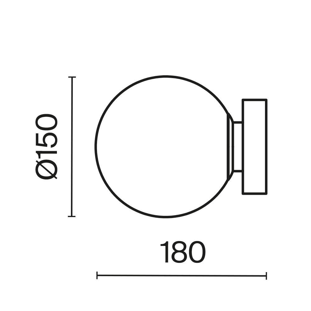 Настенный светильник (бра) Basic form MOD321WL-01B