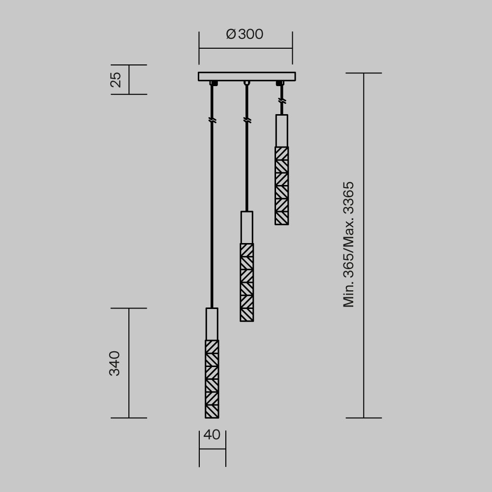 Подвесной светильник Selemo MOD328PL-L9CH3K