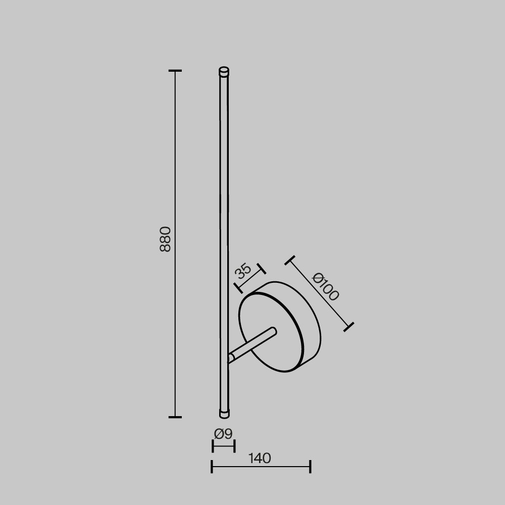 Настенный светильник (бра) Elegant C085WL-L12BS2.7K