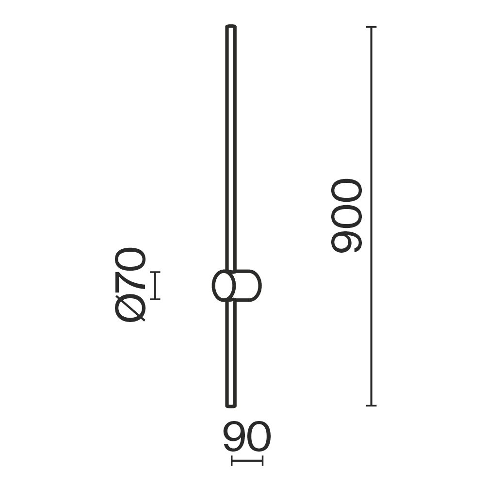 Настенный светильник (бра) Light stick MOD237WL-L11BS3K