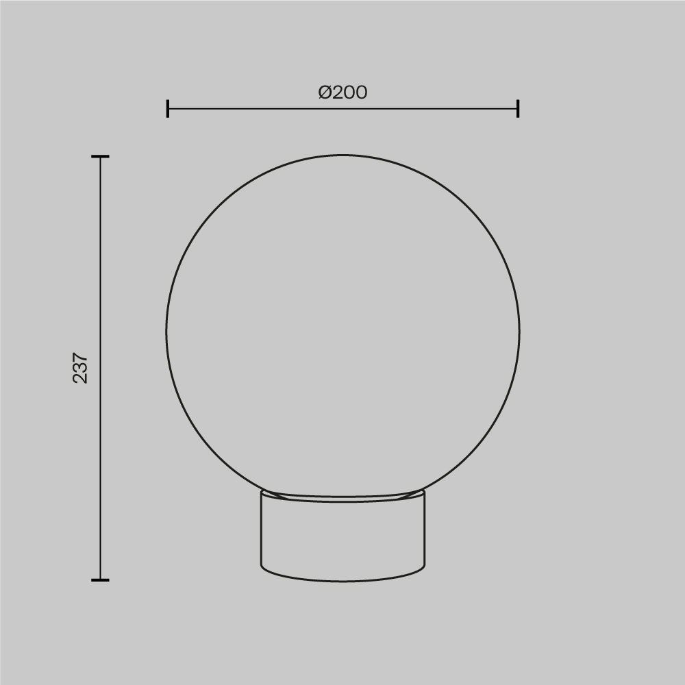 Настольный светильник Basic form MOD321TL-01G3