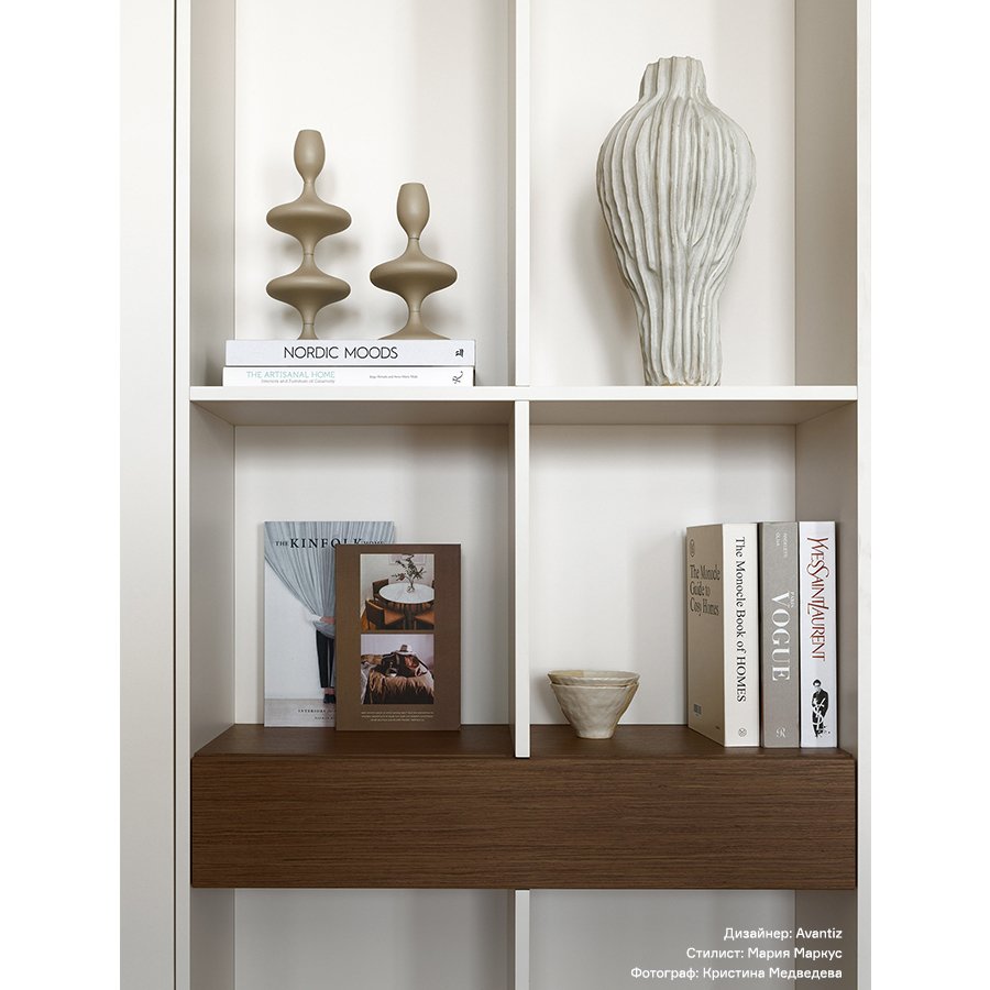 Подсвечник Вивленд, 20 см, бежевый