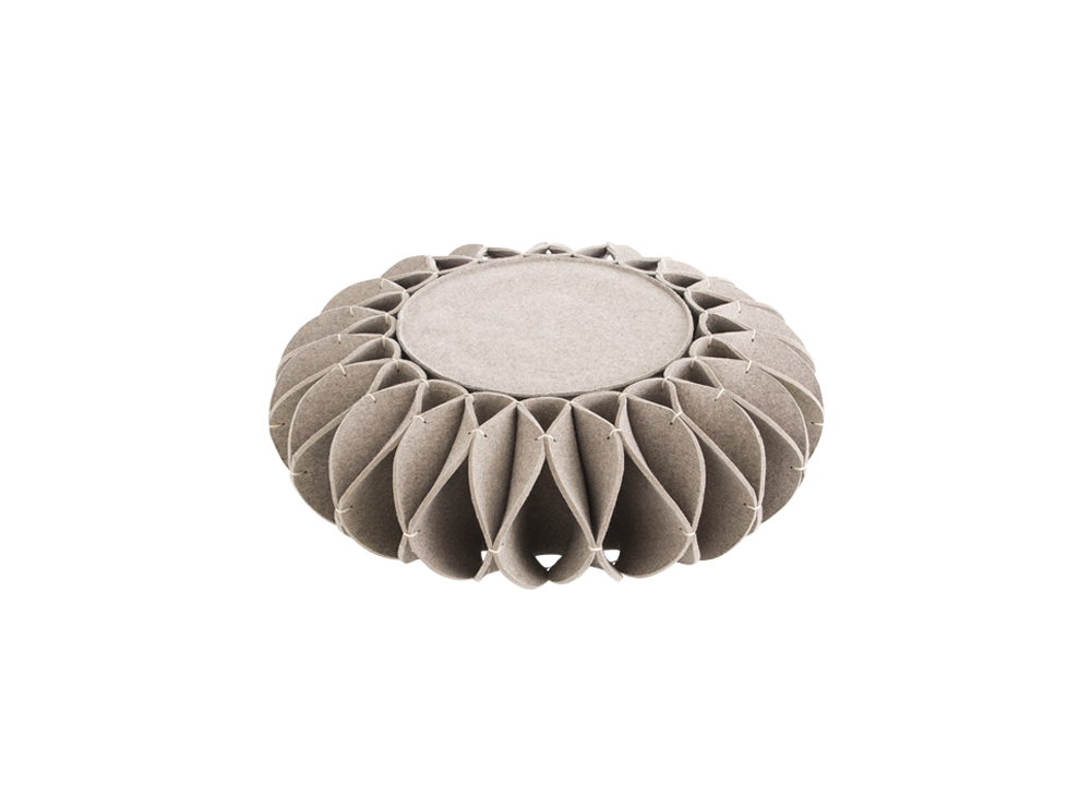 Пуф низкий Ruff Pouf Grey Ø100