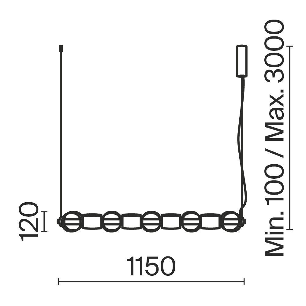 Подвесной светильник Ritmo MOD381PL-L45CH3K
