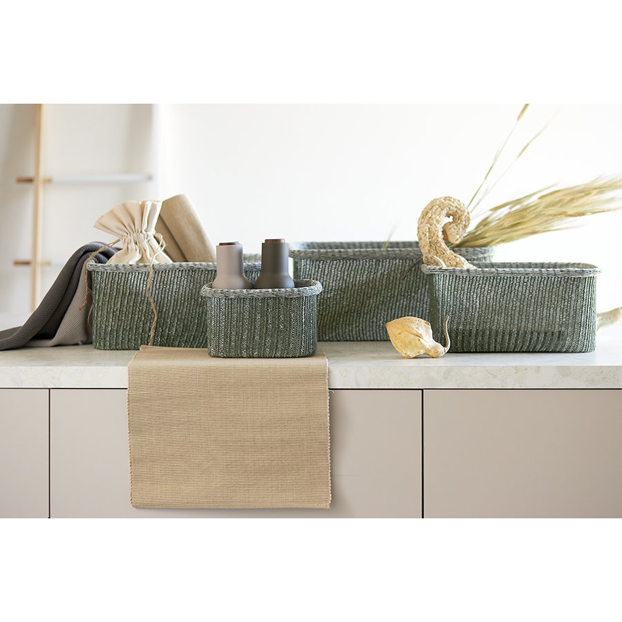 Набор из 4-х корзин для хранения sustainable collection, оливковый