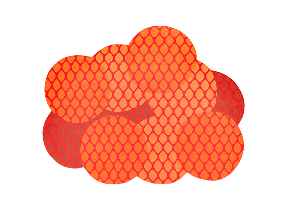 Ковер уличный Citrus оранжевый