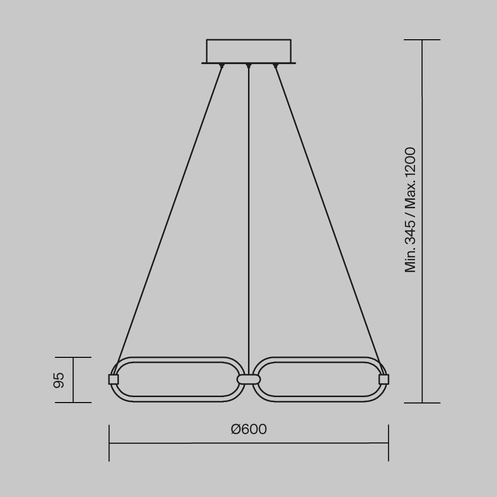 Подвесной светильник Chain MOD017PL-L50MG