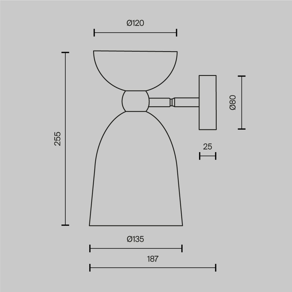 Настенный светильник (бра) Cloches MOD113WL-01W