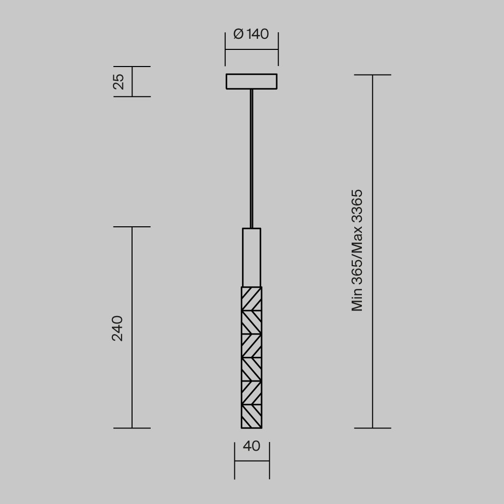 Подвесной светильник Selemo MOD328PL-L3BS3K