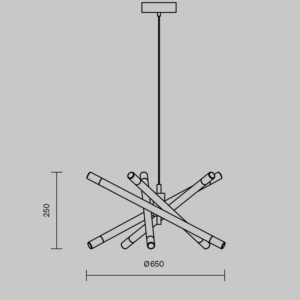 Подвесной светильник Wands FR6130PL-L30B