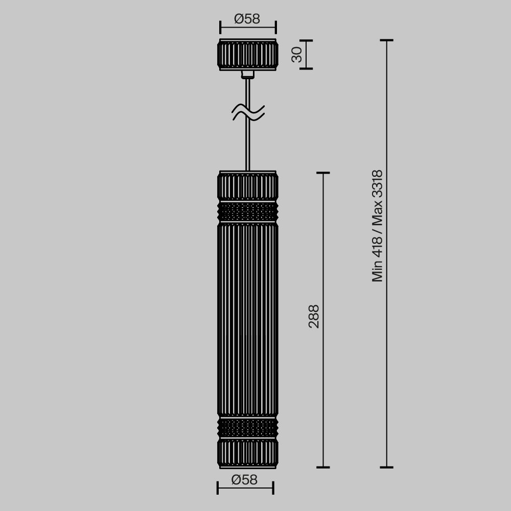 Подвесной светильник Metropolis MOD475PL-01BS