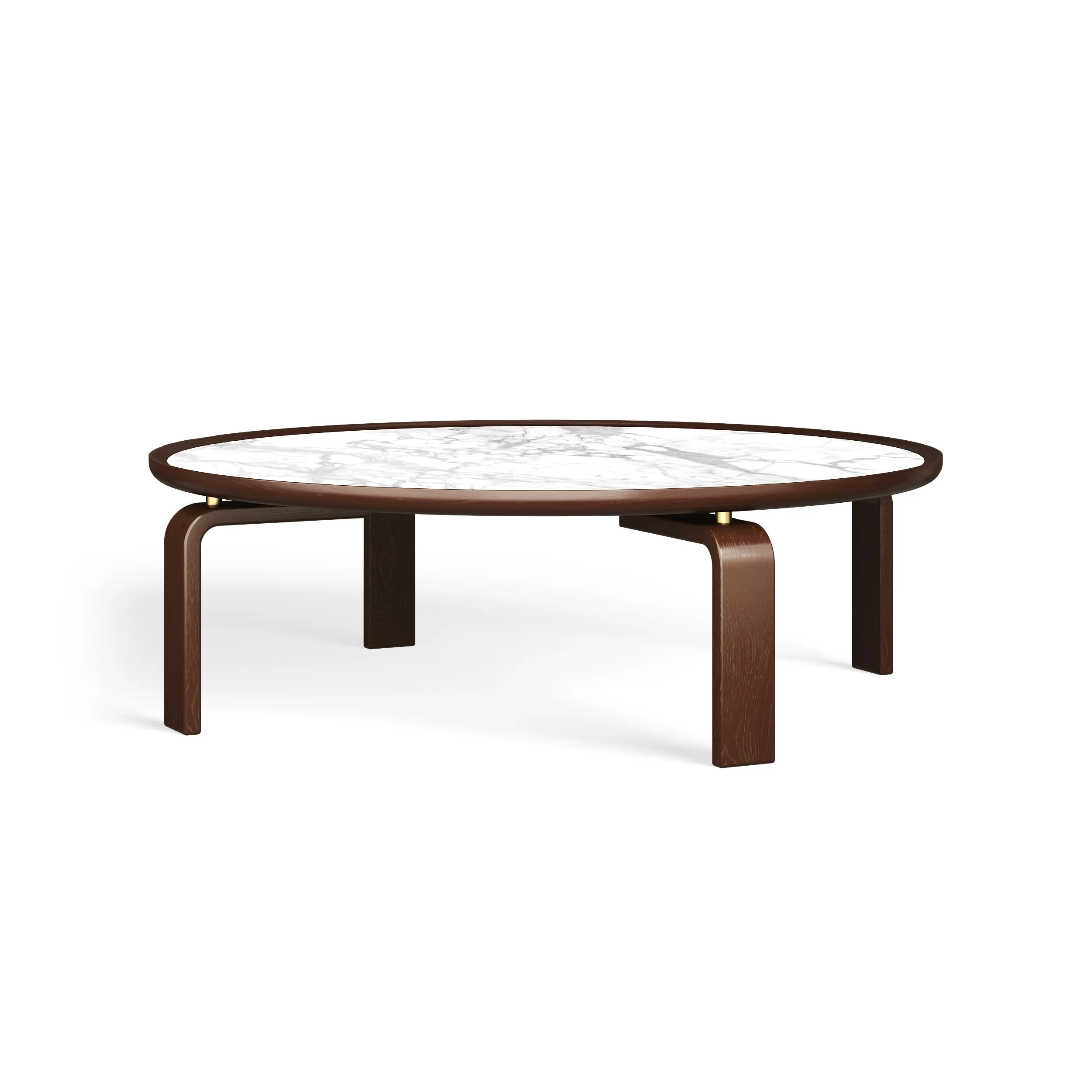 Журнальный столик RIVI Circle (кр.б.) (дуб/карамель) 152x152x35,5