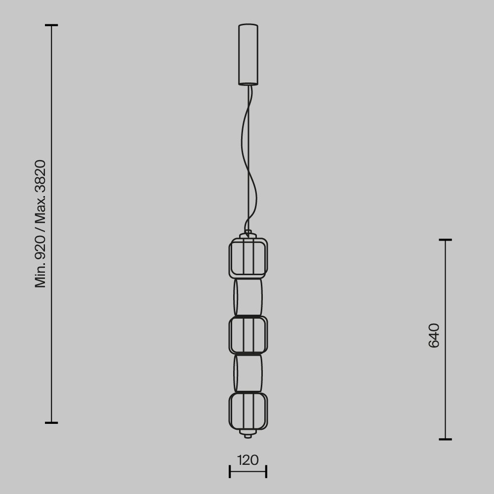 Подвесной светильник Ritmo MOD381PL-L30B3K