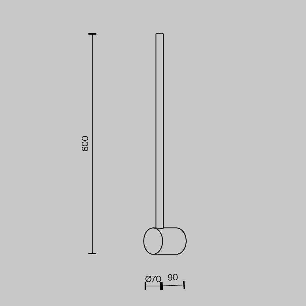 Настенный светильник (бра) Light stick MOD237WL-L6B3K
