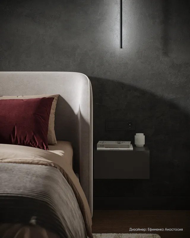 Кровать двуспальная Classic 140 см (серый, велюр)