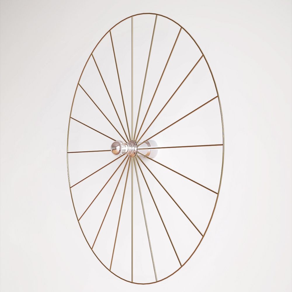 Бра Wheel 90 см хром + цоколь 5 см хром