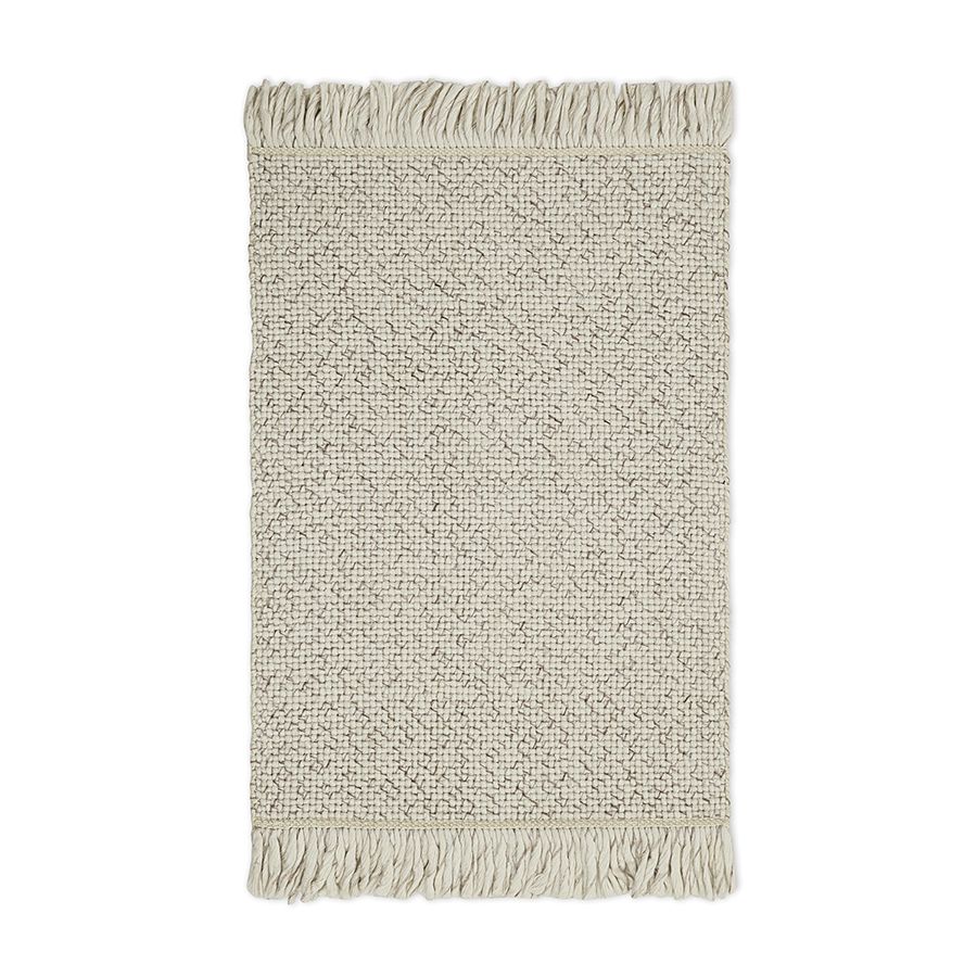 Ковер из переработанного пластика бежевого цвета из коллекции ethnic, 60х90 см