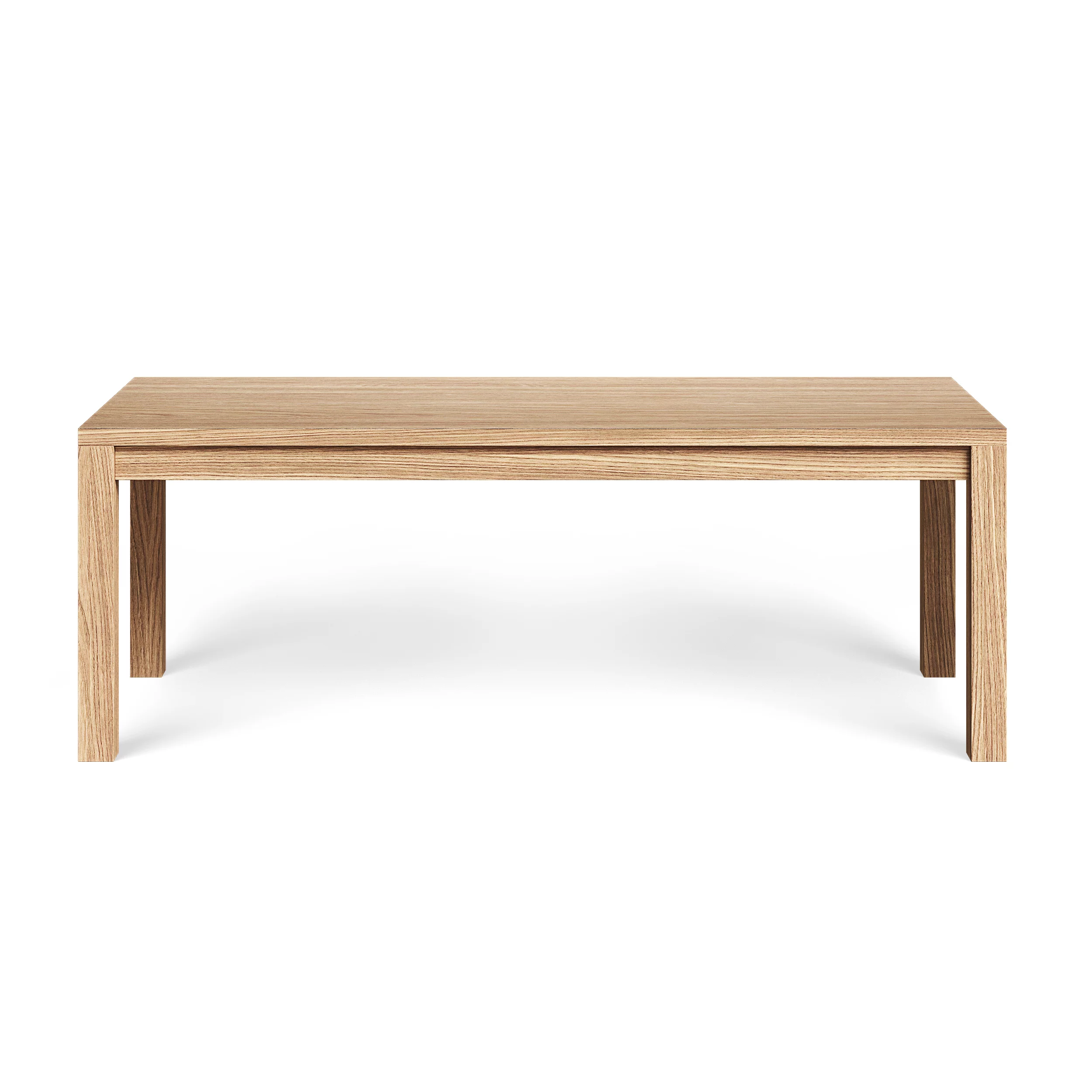 Стол RIVI Latte Basic (model015) (дуб/натуральный (бесцветный)) (отделка столешницы - шпон дуба) 150x80x75