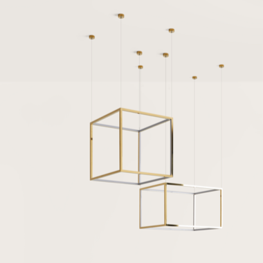 Подвес Cube-X 65 x 65 cm золотой
