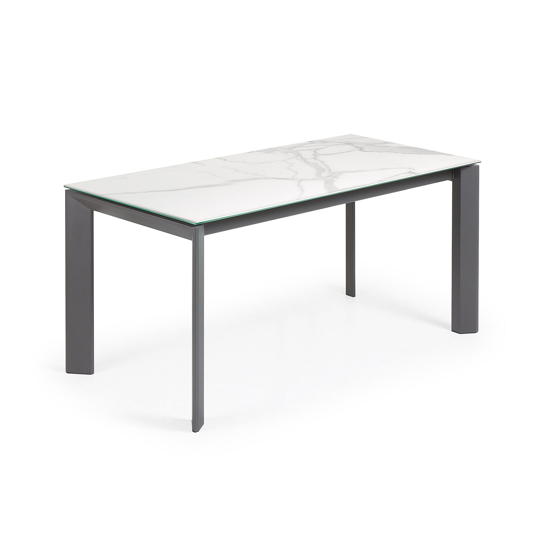 Стол Atta 160 (220) x90 антрацит, керамика