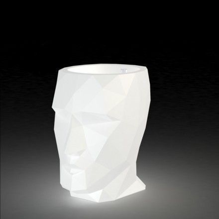 Кашпо Adan матовое светящееся LED 70x96x100