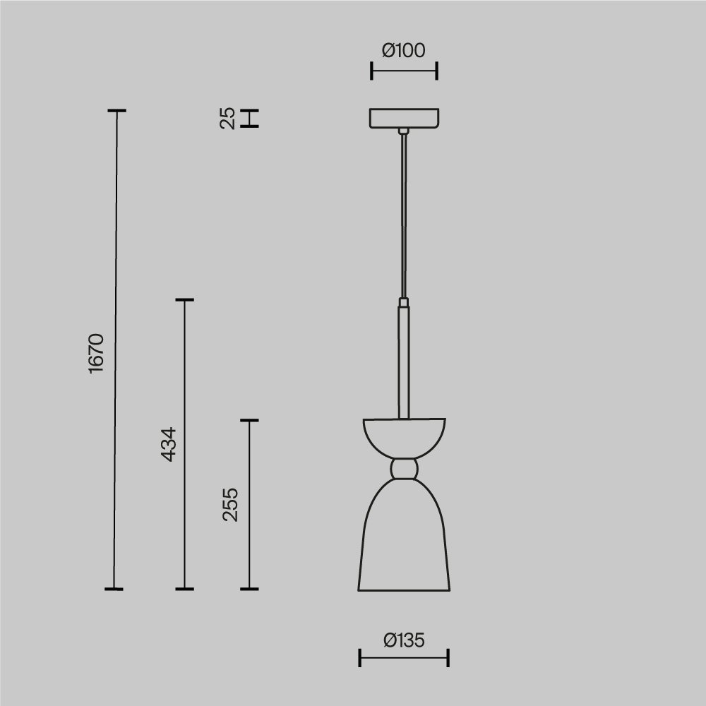 Подвесной светильник Cloches MOD113PL-01W