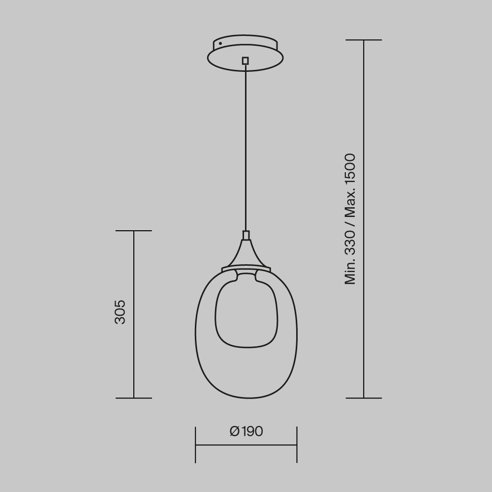 Подвесной светильник Aura MOD016PL-01BS