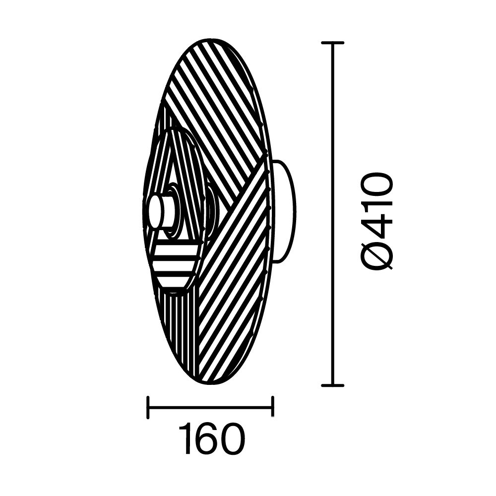 Настенный светильник (бра) Acoustic FR5494WL-L4GR