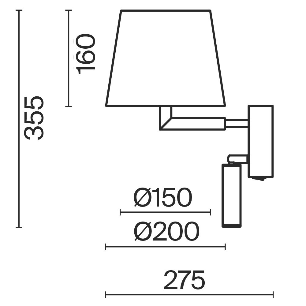 Настенный светильник (бра) Butler FR2057WL-L5BG