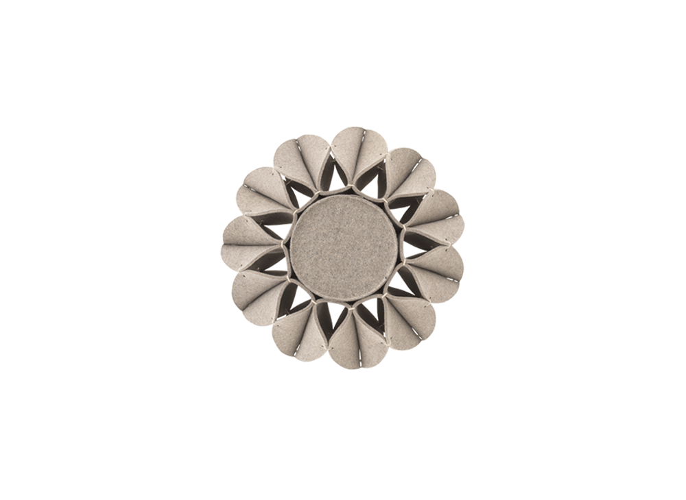 Пуф высокий Ruff Pouf Grey Ø70